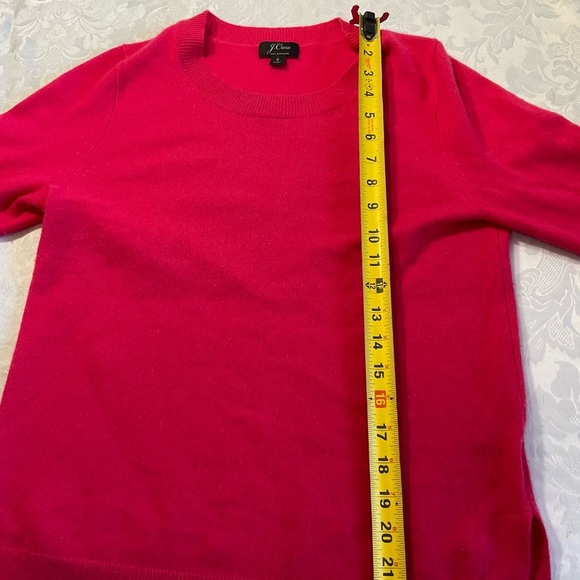 j crew 100% cashmere crew neck sweater coral pink color women size small - Picture 9 of 9